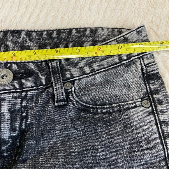 MOUSSY Vintage Black Acid Jeans - Size:26 - Picture 9 of 14